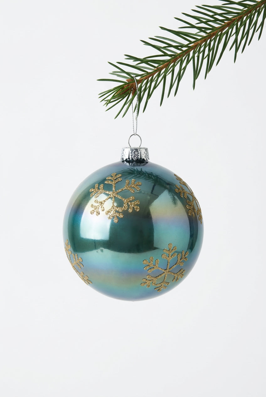 Snowflake ball orn