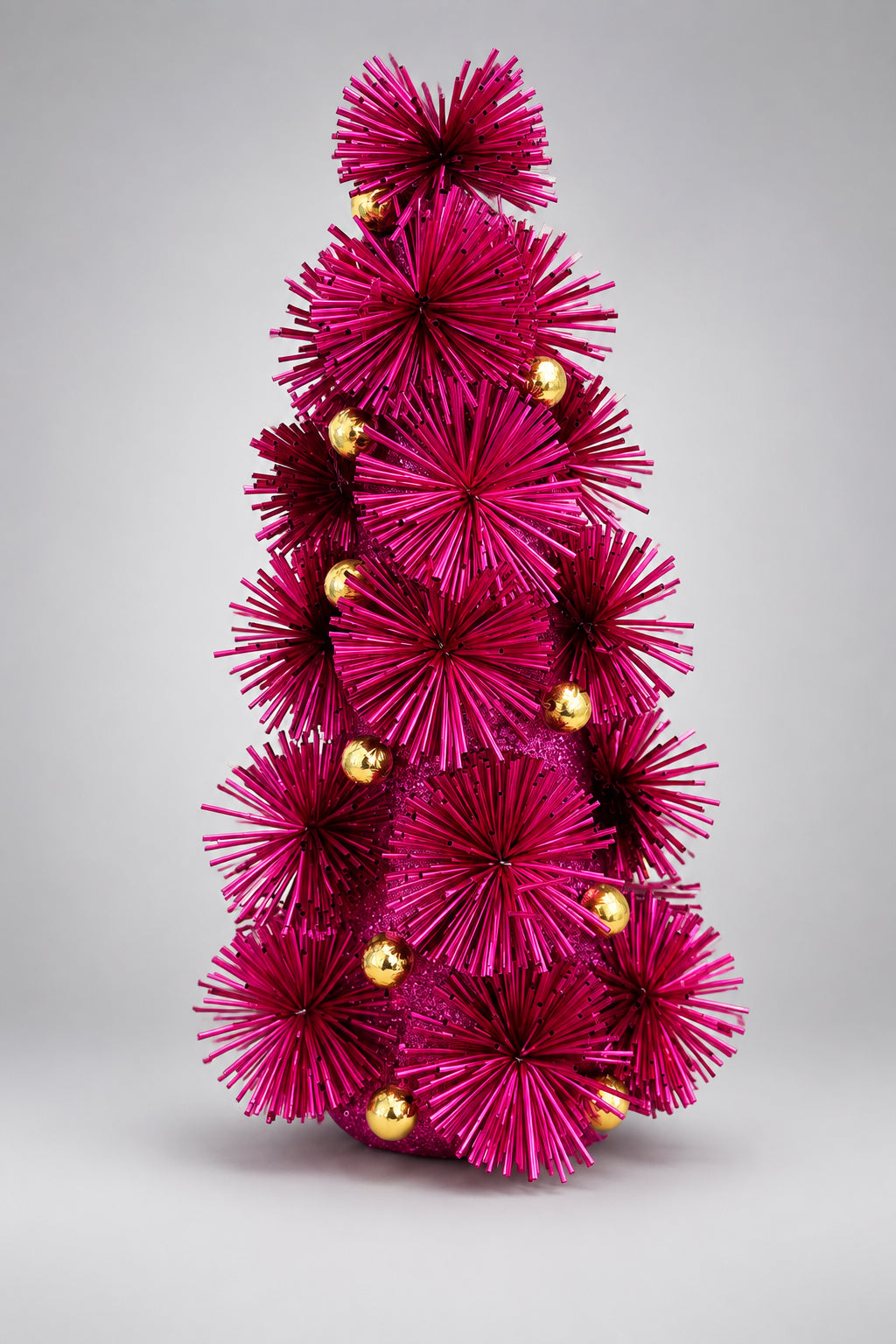 Festive fiber blend decorative tree