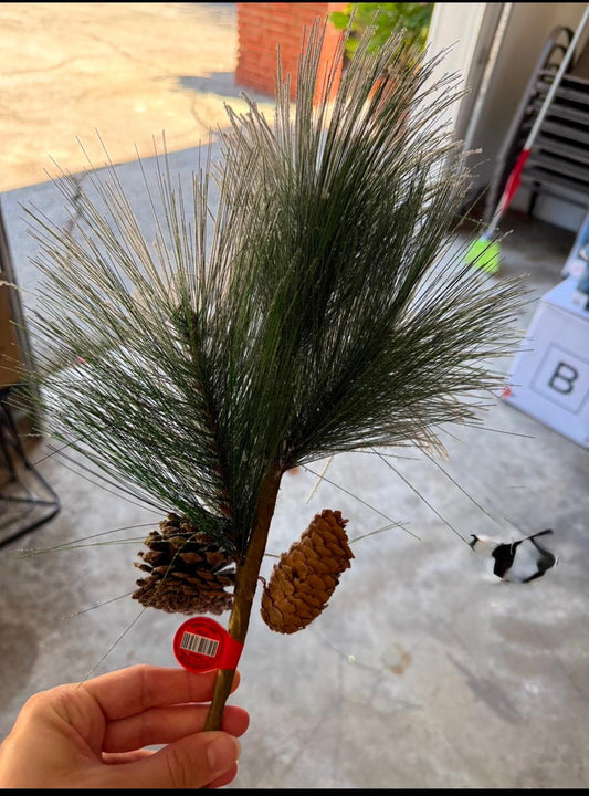 PICKS GREEN WITH PINECONE