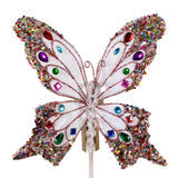 KALEIDOSCOPE BUTTERFLY  - 7"DIA / WHITE