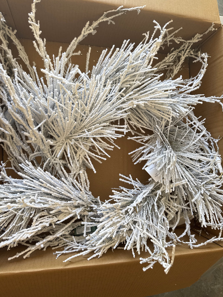 42" Twig flocked branches