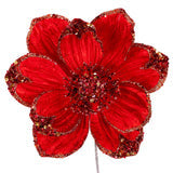 VICTORIAN MAGNOLIA CLIP  - 10"DIA / RED