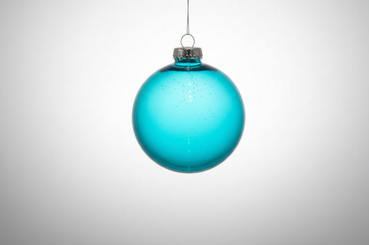 Iridescent finished shatter proof ball orn