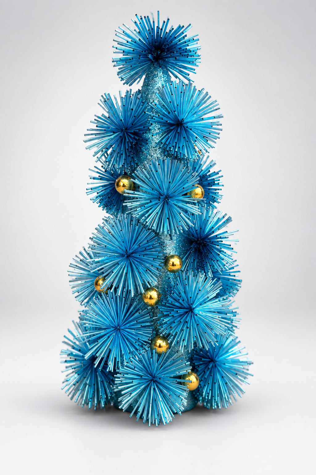 Festive fiber blend decorative tree