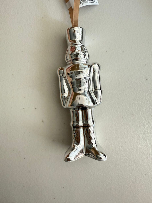 Ceramic nutcracker orn 9.75"