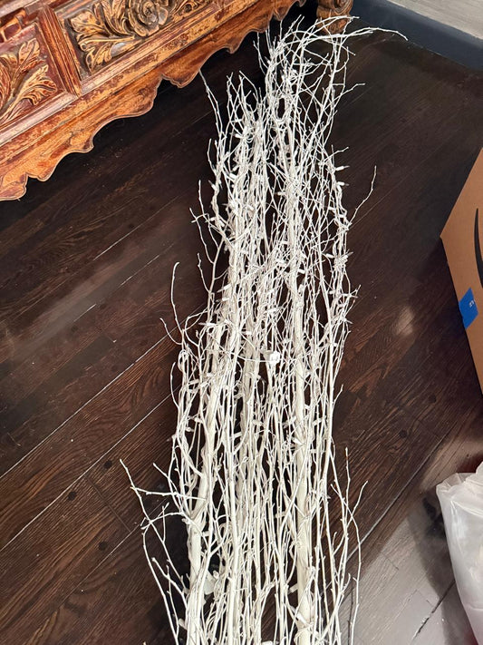 9' White birch tree with ligthts